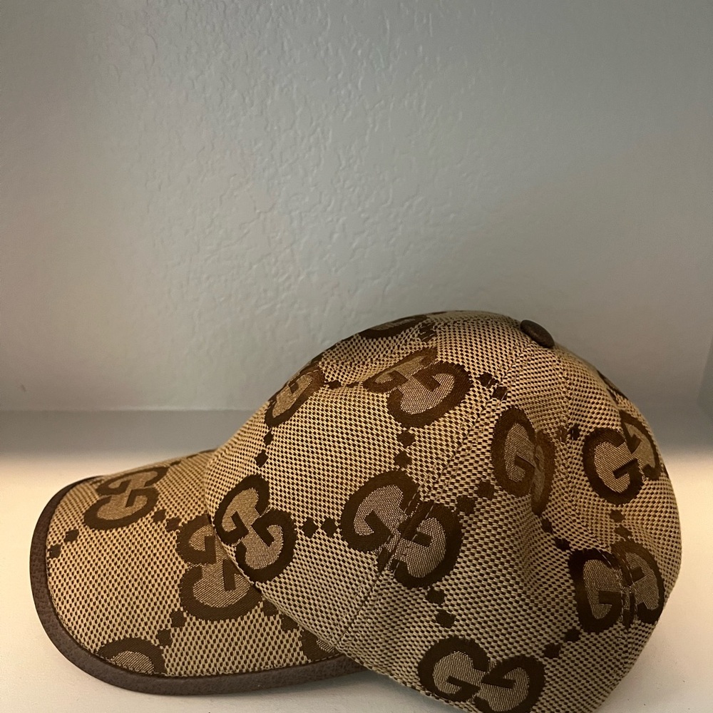 Gucci Tan GG Pattern Cap